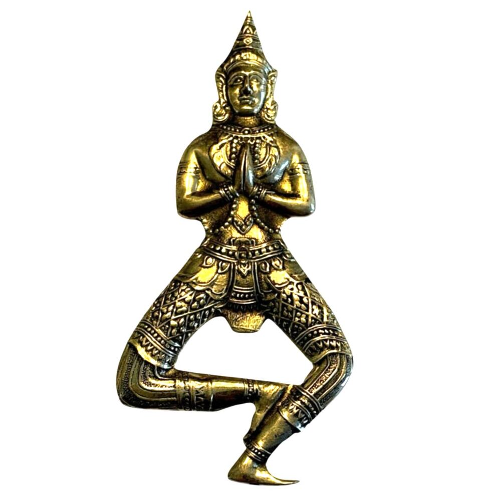 Vintage bronze bottle opener Thailand Buddha ethnic dancer unique bar tool